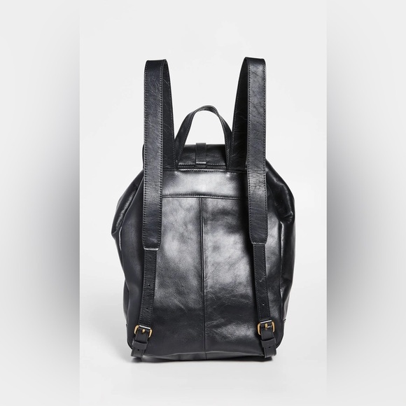 MADEWELL $228 The Transport Rucksack in Black Leather LNC w - Picture 4 of 14